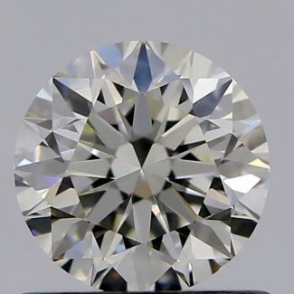 0.70 Carat Round K VVS1 VG EX GIA Natural Diamond