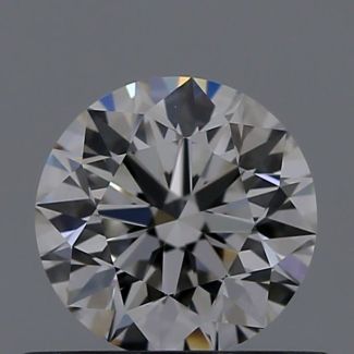 0.5 Carat Round F VVS2 EX GIA Natural Diamond