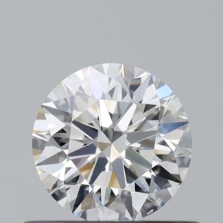 0.45 Carat Round F VS2 EX GIA Natural Diamond