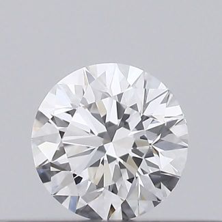 0.18 Carat Round E VVS2 EX VG GIA Natural Diamond