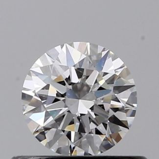 0.40 Carat Round F VVS1 EX GIA Natural Diamond