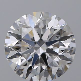 1.57 Carat Round D VVS2 EX GIA Natural Diamond