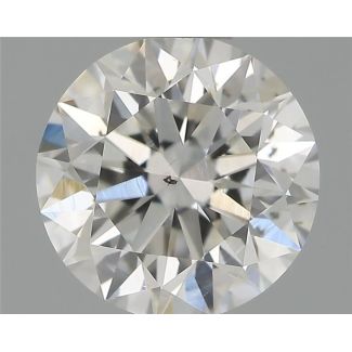 0.70 Carat Round F SI1 VG EX GIA Natural Diamond