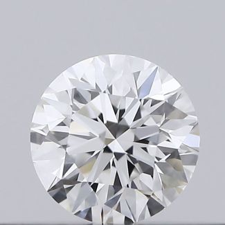 0.19 Carat Round E VVS2 EX GIA Natural Diamond