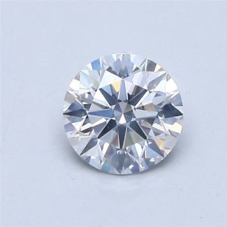 0.59 Carat Round E SI2 EX GIA Natural Diamond