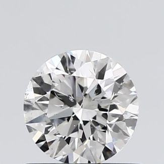 0.71 Carat Round F SI2 EX GIA Natural Diamond