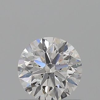 0.61 Carat Round G VVS2 EX VG GIA Natural Diamond