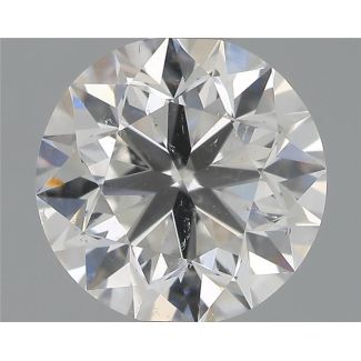 0.90 Carat Round F SI2 VG EX GIA Natural Diamond