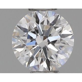 0.37 Carat Round D VVS2 EX GIA Natural Diamond