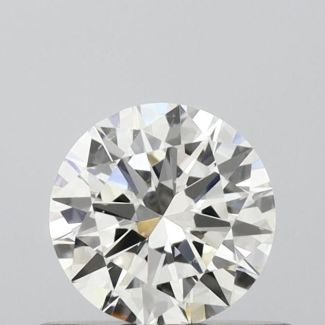 0.5 Carat Round H VS2 EX IGI Natural Diamond