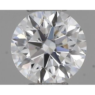 0.24 Carat Round F VVS1 VG EX GIA Natural Diamond