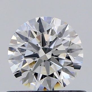 0.53 Carat Round F SI1 EX GIA Natural Diamond