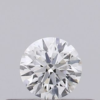 0.23 Carat Round F VVS1 EX GIA Natural Diamond