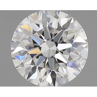 0.5 Carat Round F VVS2 EX GD GIA Natural Diamond