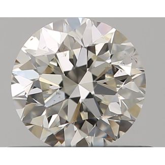 0.50 Carat Round J SI1 VG EX GIA Natural Diamond