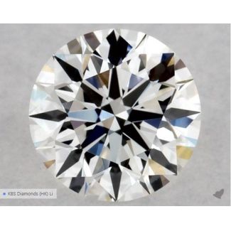 0.34 Carat Round E VS1 EX GIA Natural Diamond