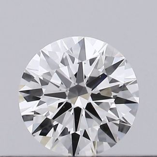 0.2 Carat Round F VVS2 EX VG GIA Natural Diamond