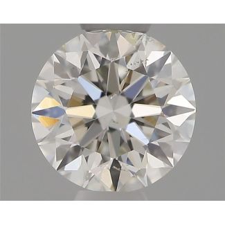 0.40 Carat Round F SI2 EX IGI Natural Diamond