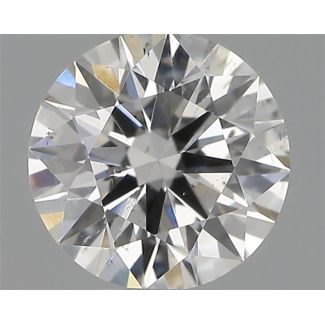 0.31 Carat Round G SI1 EX GIA Natural Diamond