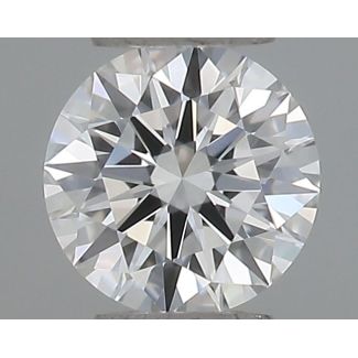 0.23 Carat Round E VVS2 EX GIA Natural Diamond