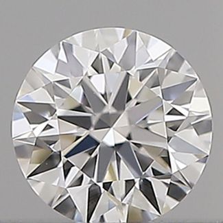 0.25 Carat Round D VVS2 EX GIA Natural Diamond