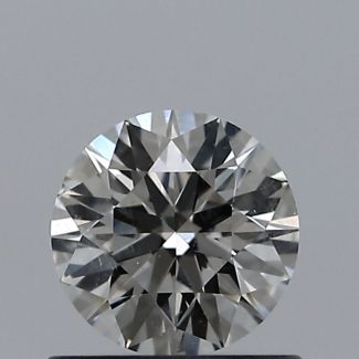 0.60 Carat Round I SI2 EX VG GIA Natural Diamond