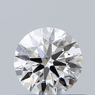 0.45 Carat Round H VVS2 EX GIA Natural Diamond