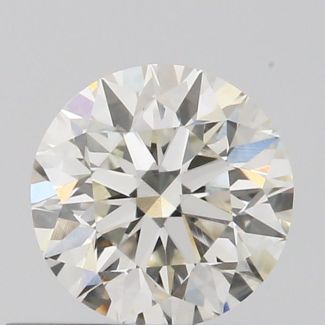 0.5 Carat Round I VVS1 EX GIA Natural Diamond