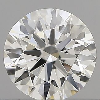 0.54 Carat Round H VVS1 EX IGI Natural Diamond