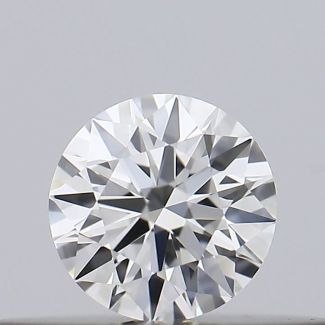 0.18 Carat Round G VVS2 EX GIA Natural Diamond