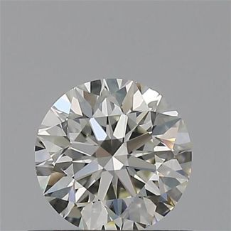 0.50 Carat Round H VVS2 EX IGI Natural Diamond