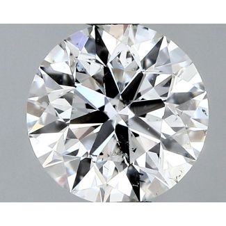 0.5 Carat Round E SI1 EX GIA Natural Diamond