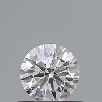 0.42 Carat Round F VS2 EX GIA Natural Diamond