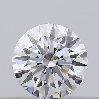 0.18 Carat Round D VS2 EX GIA Natural Diamond