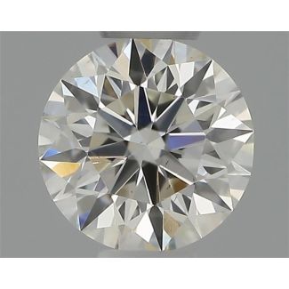 0.30 Carat Round H SI1 EX VG GIA Natural Diamond