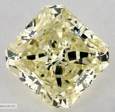 1.0 Carat Square Radiant Fancy Yellow SI1 - EX GD GIA Natural Diamond