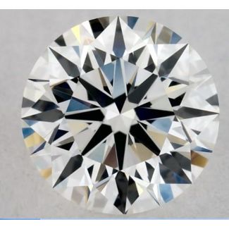 0.51 Carat Round H VS1 EX VG GIA Natural Diamond