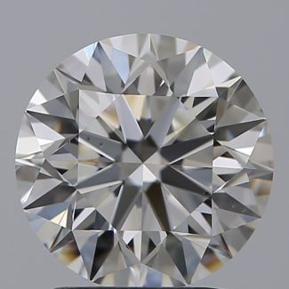 1.75 Carat Round H VS2 EX GIA Natural Diamond