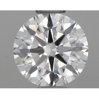 0.55 Carat Round G VVS2 EX IGI Natural Diamond