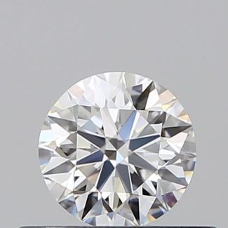 0.39 Carat Round E IF EX GIA Natural Diamond