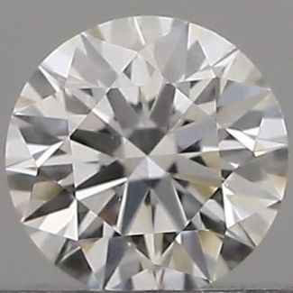 0.19 Carat Round D VVS2 EX GIA Natural Diamond