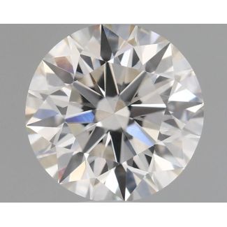 0.61 Carat Round I VVS2 EX GIA Natural Diamond