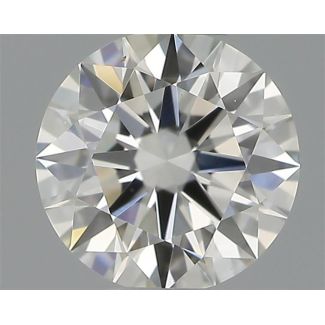 0.34 Carat Round H VS1 EX GIA Natural Diamond