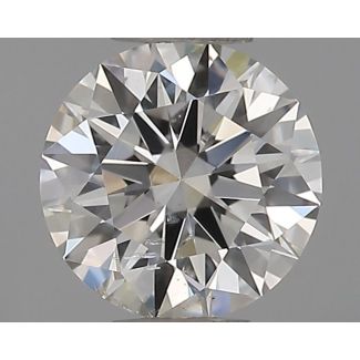 0.5 Carat Round H SI2 EX IGI Natural Diamond