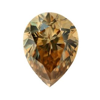 2.04 Carat Pear Fancy Brown SI1 - GD NONE Natural Diamond