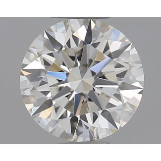 0.51 Carat Round H VS2 EX IGI Natural Diamond