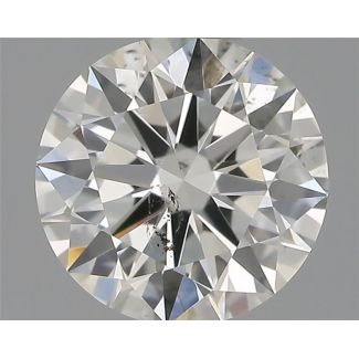 0.50 Carat Round G SI2 EX IGI Natural Diamond