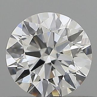 0.35 Carat Round D VVS2 EX GIA Natural Diamond