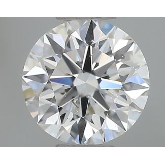 0.60 Carat Round G SI1 EX GIA Natural Diamond