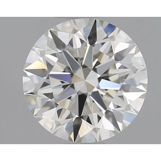 0.91 Carat Round H VVS2 EX IGI Natural Diamond